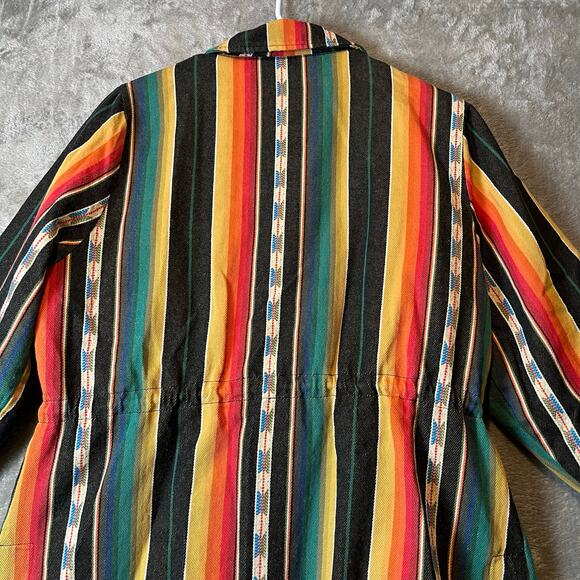 Outback Trading Company Sz‎ L Maddox Southwest Serape Cotton Zip Snap Jacket - Picture 8 of 9